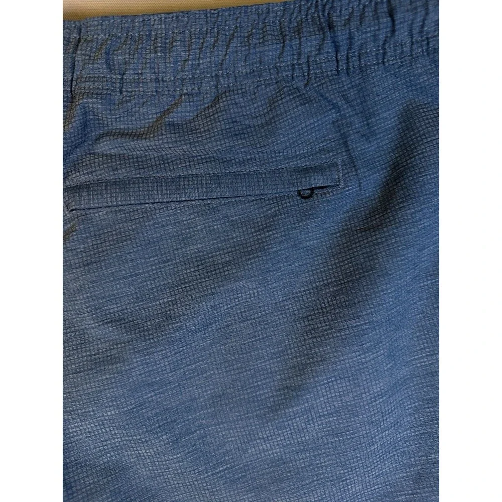 Copper & Oak Men's Endurance All Day Stretch Shorts Blue Heather Drawstring 40